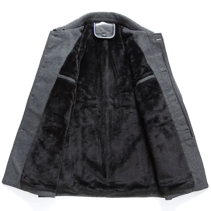 Sobretudo Masculino Curto de Lã Santinni ST205 - Elegância e proteção térmica.