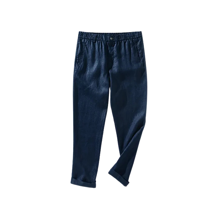 Calça de Linho Masculina Santinni ST010 - Estilo Old Money, conforto e elegância refinada.

