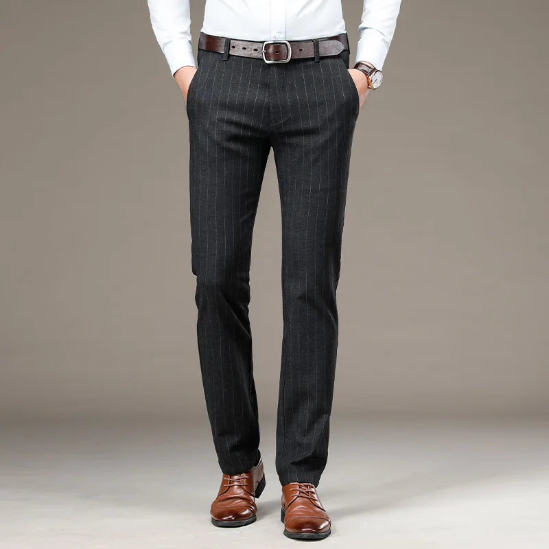 Calça Social Listrada Masculina Santinni ST229 - Estilo refinado, versatilidade e sofisticação.

