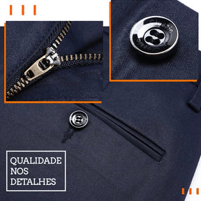 Calça Social Masculina Santinni ST223 - Sofisticação, conforto e versatilidade em um corte moderno.

