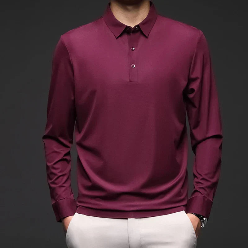 Camisa Polo Manga Comprida Masculina Santinni ST051 - Estilo refinado, conforto premium e caimento impecável.

