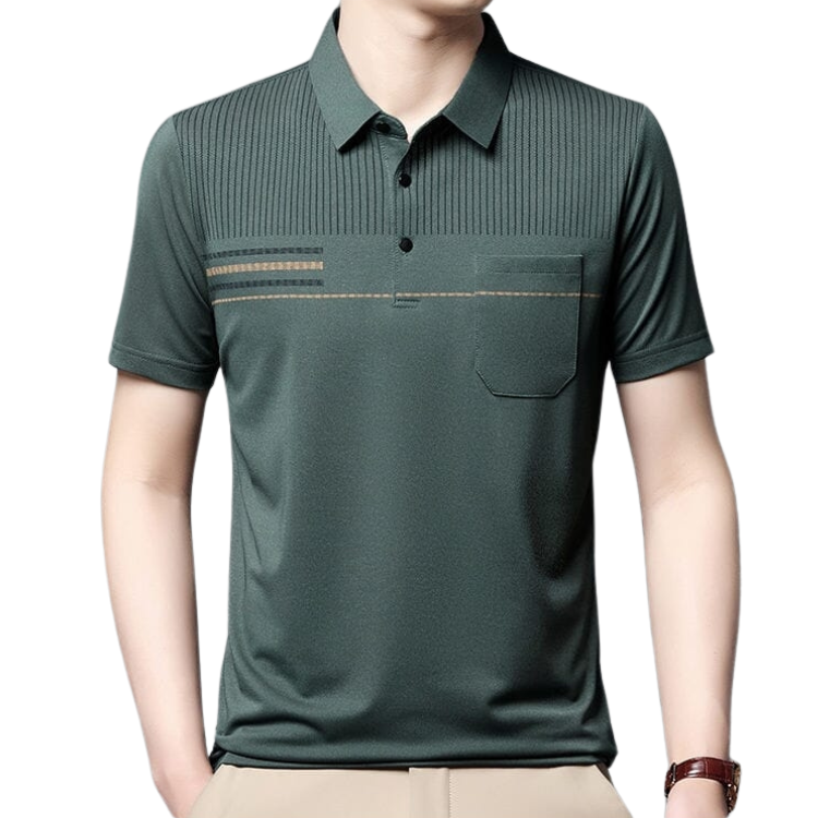 Camisa Polo Masculina Santinni ST199 - Estilo moderno, conforto premium e elegância discreta.


