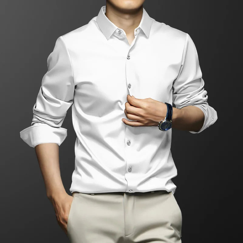 Camisa Social Masculina Santinni ST422 - Estilo moderno, conforto premium e caimento impecável.

