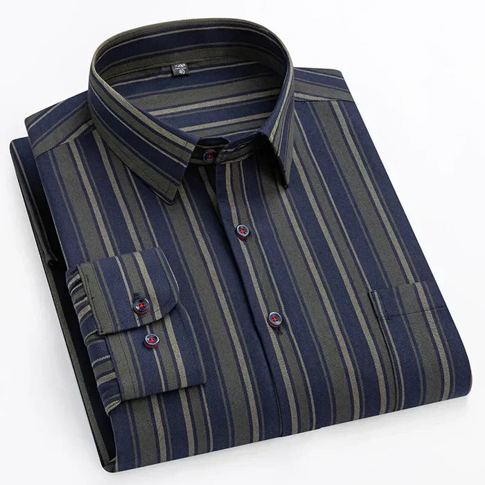 Camisa Social Masculina Santinni ST154 - Estilo refinado, conforto premium e caimento perfeito.

