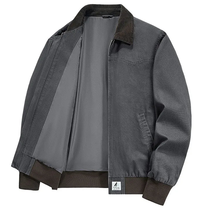Jaqueta Bomber Vintage Masculina Santinni ST178 - Estilo retrô, conforto e durabilidade em uma peça versátil.

