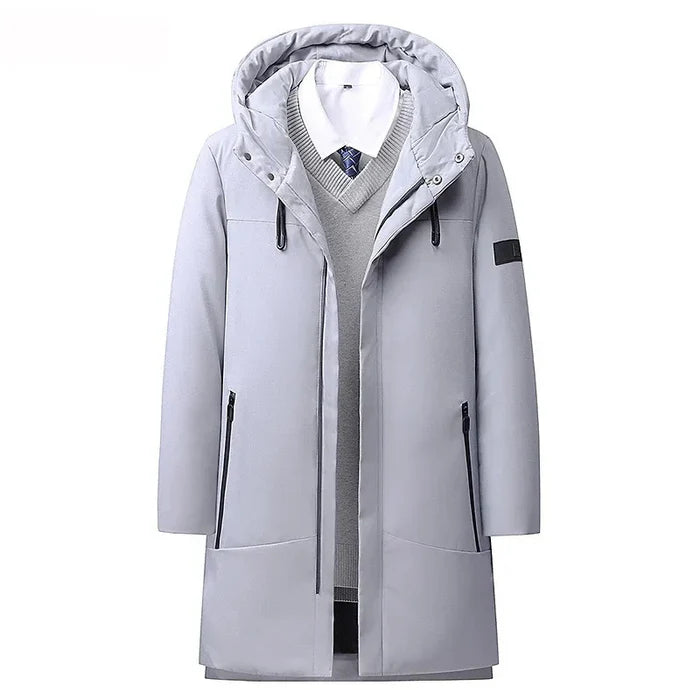 Sobretudo Masculino Santinni ST233 - Estilo elegante e proteção impermeável para o inverno e outono.

