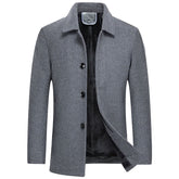 Sobretudo Masculino Curto de Lã Santinni ST205 - Elegância e proteção térmica.

