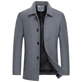 Sobretudo Masculino Curto de Lã Santinni ST205 - Elegância e proteção térmica.

