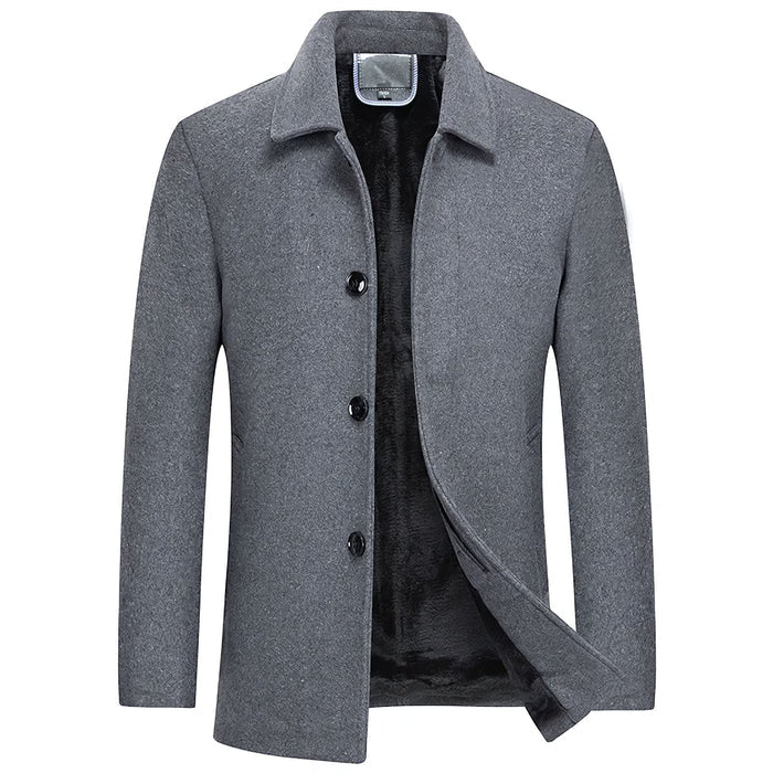 Sobretudo Masculino Curto de Lã Santinni ST205 - Elegância e proteção térmica.

