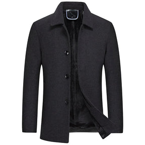 Sobretudo Masculino Curto de Lã Santinni ST205 - Elegância e proteção térmica.

