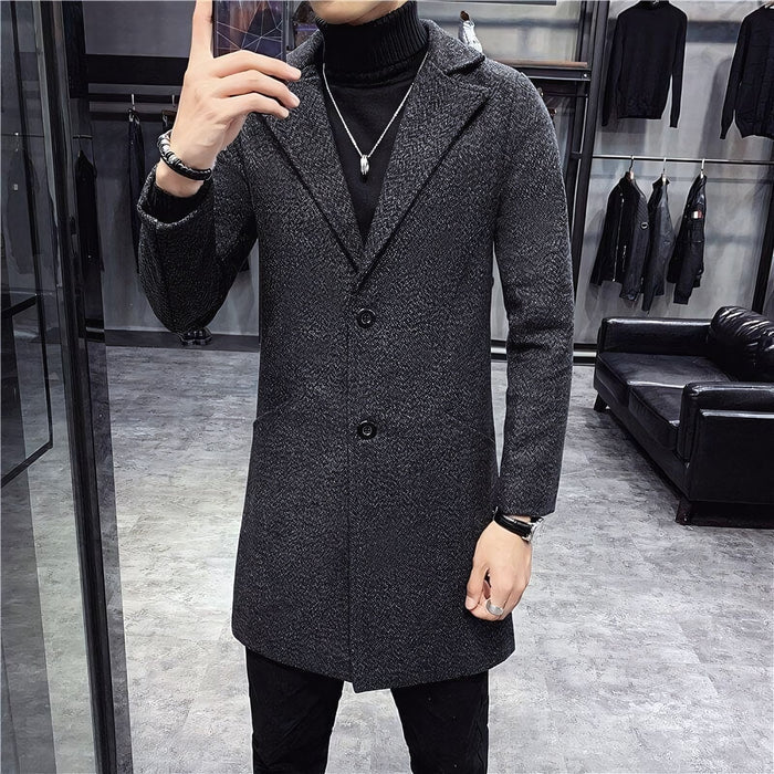 Sobretudo Masculino em Lã Santinni ST235 - Sofisticação e proteção contra o frio em qualquer ocasião.

