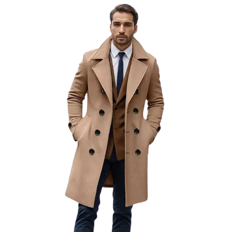 Sobretudo Masculino Longo Santinni ST240 - Sofisticação, aquecimento e estilo refinado para ocasiões especiais.


